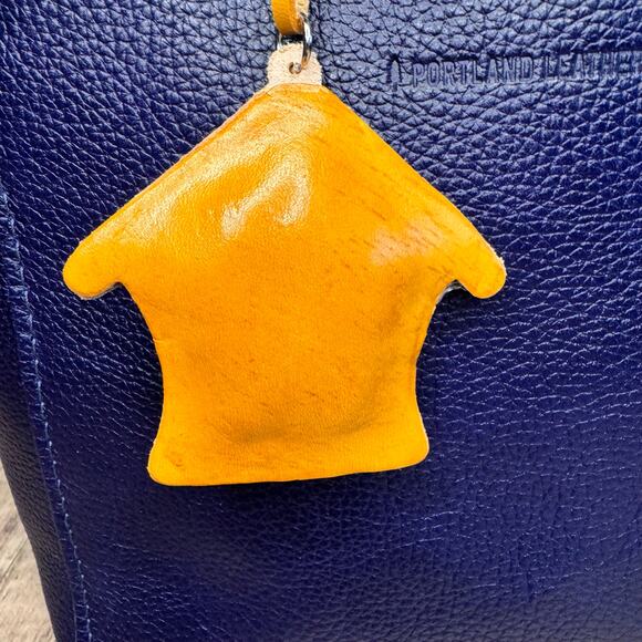 Gingerbread House Purse Charm Genuine Leather Bag Charm Christmas Flair - Picture 6 of 9